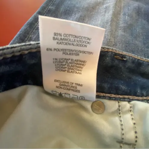 Silver Jeans  Avery Slim Women’s  W31 L29 Bedazzled Distressed Denim Bling casual