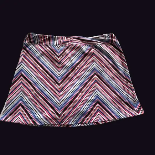 Bass Pro Shops Multicolor Purple Chevron Striped Skort *See Description*