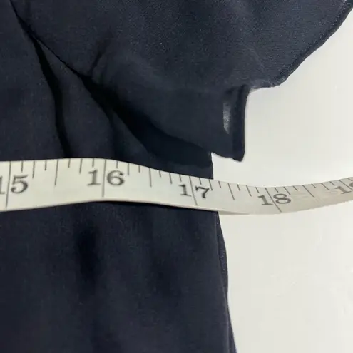 Jenni Kayne Navy 100% Silk Tie Shift Dress with Knot Detail, Size Small