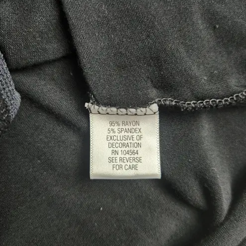 Gaiam  Womens Black Top Long Sleeve Blouse Size M Medium