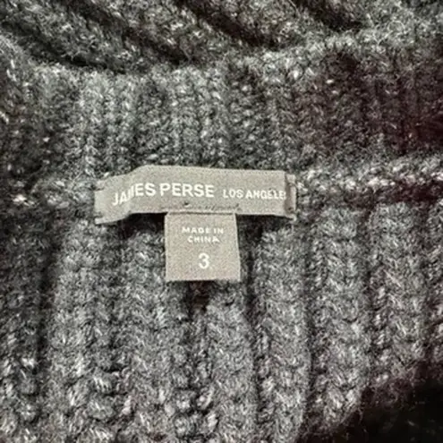 James Perse Los Angeles Women's Black Chunky Wool Blend Sweater Armband Size 3