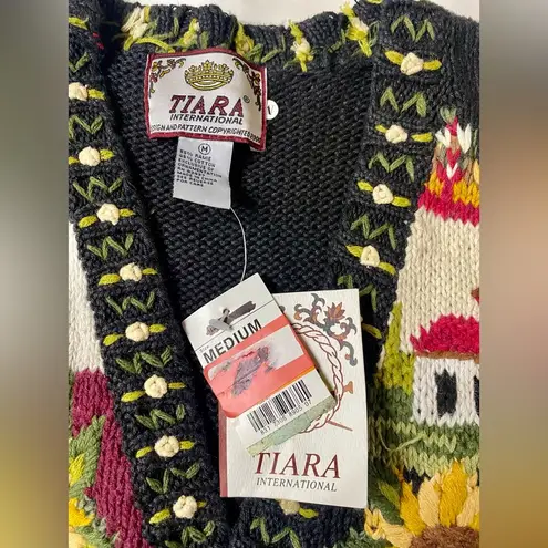 NWT vintage hand knit sweater vest Size M