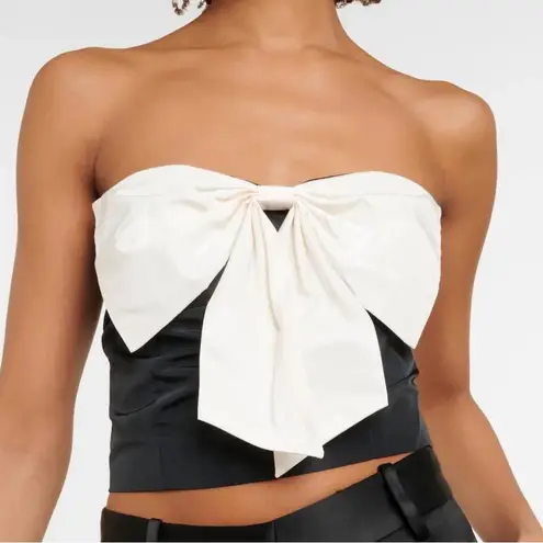NWT Staud Atticus Strapless Top with Bow