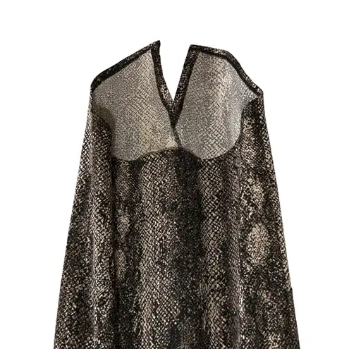 Abbeline Womens Snake Print Sleeveless Hi Lo Hem Dress Size S