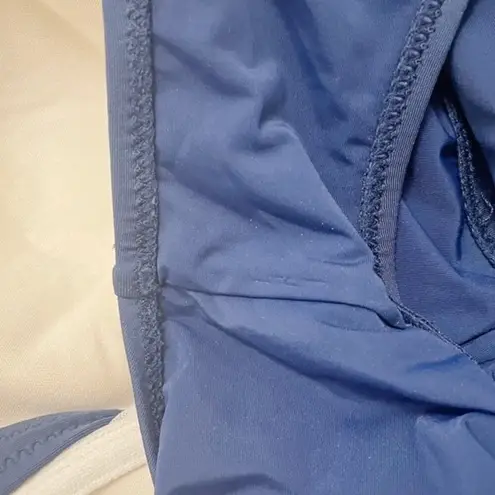 Balneaire Paris Beachwear Red White & Blue Nautical Monokini Size 12 Retro Pinup