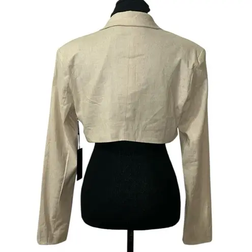 Forever 21  Beige Cropped Blazer(Size Small)