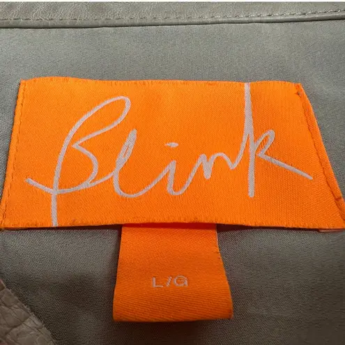 Blink : Gray Ombre Faux Ruffled Leather Jacket