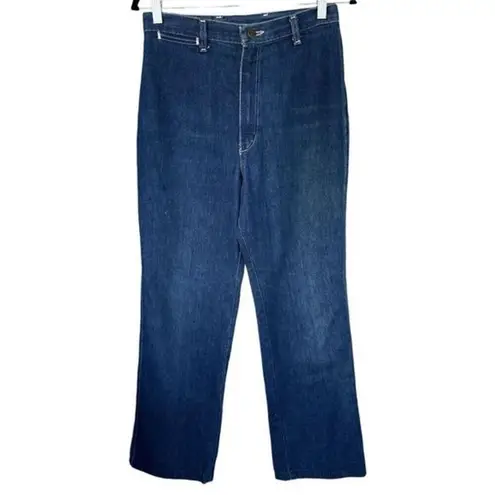 Wrangler T2 70s 80s VTG  Jeans USA High Rise Straight Leg Western Cowboy Denim‎