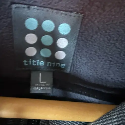 Title Nine Womens Size Large Control Raincoat Trench Dark Gray Outdoor Active