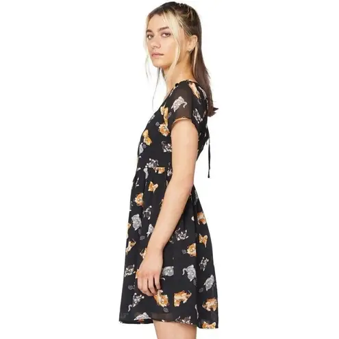 ✨Dangerfield 90's Style Kitten Sheer Sz 6 Dress Black✨ Black