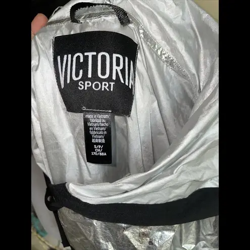 Victoria's Secret Victoria’s Secret Sport Metallic Silver‎ Hoodie S