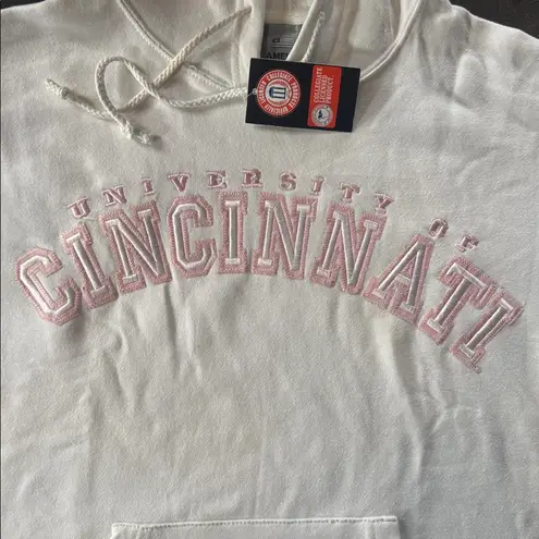 J. America Women’s White Embroidered ‘University Cincinnati ’ Hoodie Size L NEW