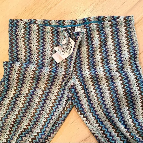 Becca  crochet slit beach coverup pants.