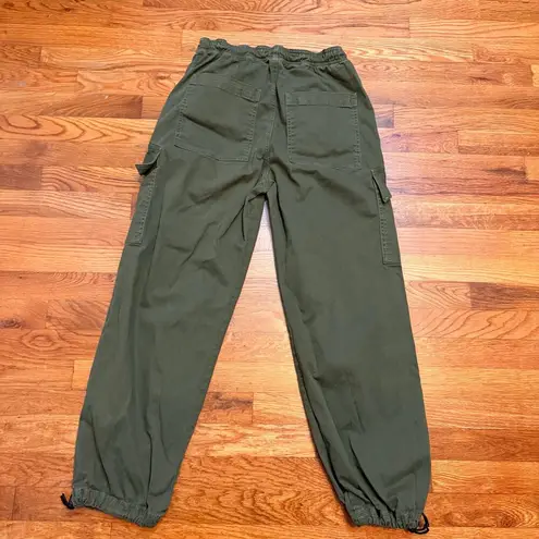 ASKKNY Women 25 Army Green Parachute Pant Cargo Pockets Military Baggy Retro Y2K