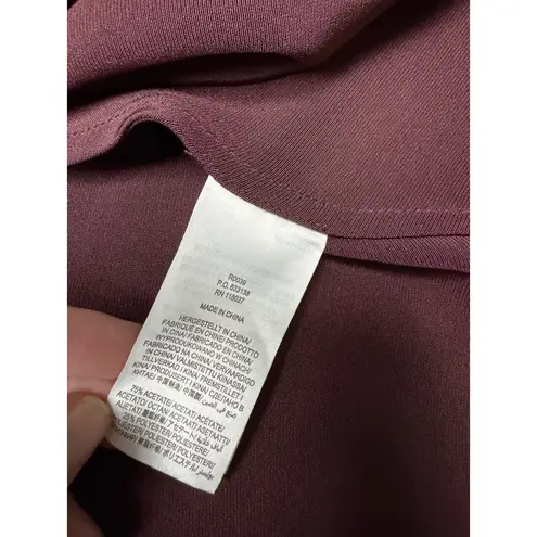 Boden Satin Midi Skirt Burgundy Aubergine Deep Wisteria Wine A line Us 12 Purple