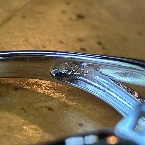 Natural Chrome Diopside Black Spinel Sterling Silver Ring Size 10