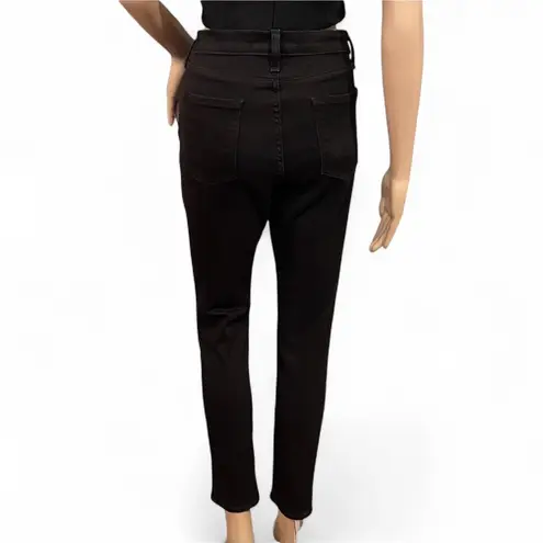 Veronica Beard Debbie 10” Skinny Raven Black Skinny Jeans Size 31 Button Fly EUC