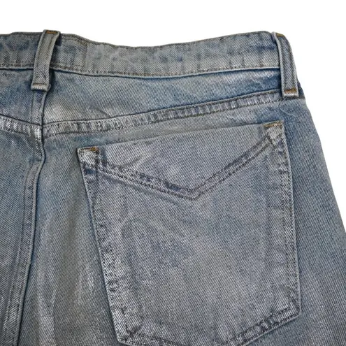 Derek Lam Denim Womens 27 Metallic Denim Jean Shorts