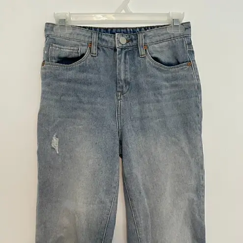  BLANKNYC Madison High Rise Crop Jeans Light Wash Ripped High Waisted