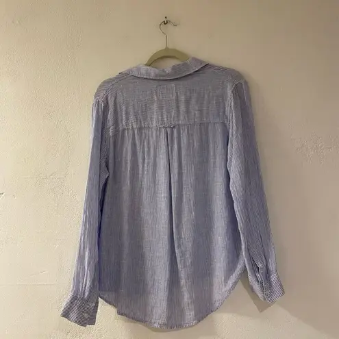 Rails Matea Blouse in Cabo Stripe Blue White Small