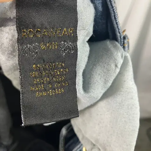 Rocawear Jeans Womens Size 16 Embellished Pockets Colorful Straight Leg Y2K