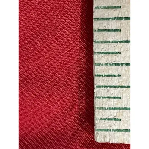 Vanity Fair Vintage Half Slip Red Nylon Lace Trim Womens M 26" USA