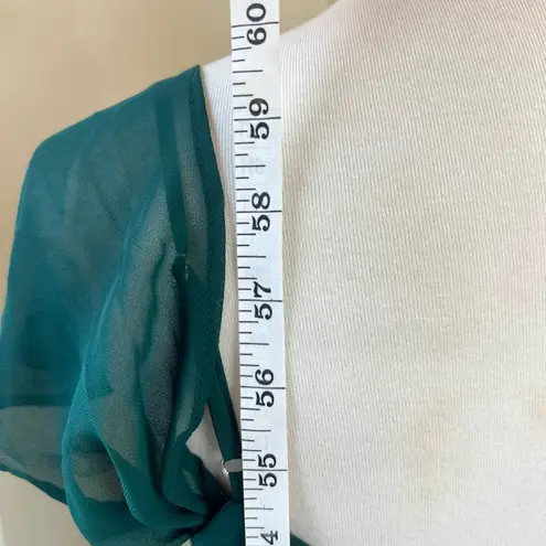 Birdy Grey Devin Convertible Dress Chiffon Emerald Size Medium NWT