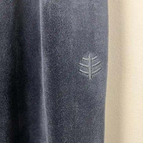 Coolibar Beach Velour Pants Women Small Black Pull On Drawstring UPF 50 Wide Leg