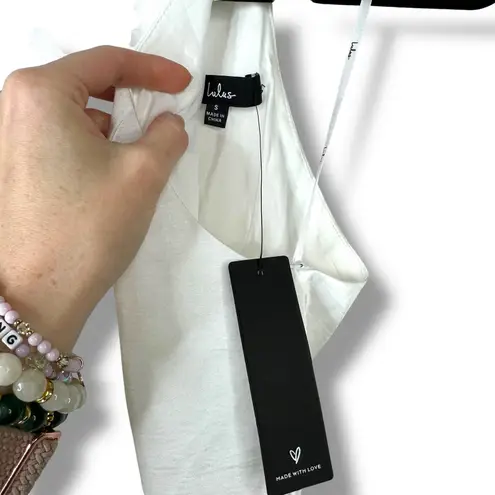 Lulus NWT Infinite Admiration White Crinkle