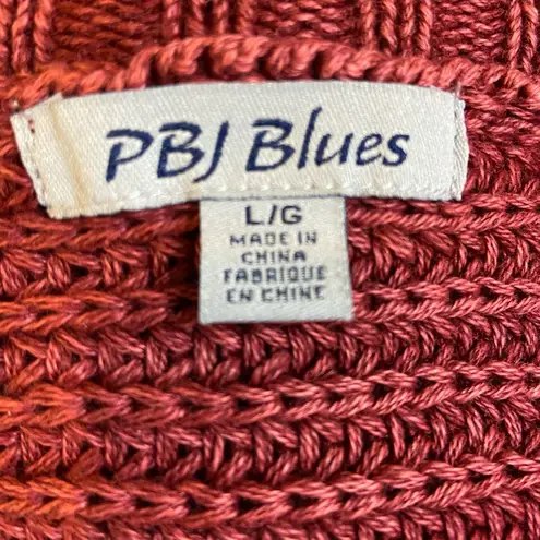 PBJ Blues NEW Acid Washed Loganberry Long Open Front Cardigan Size Large