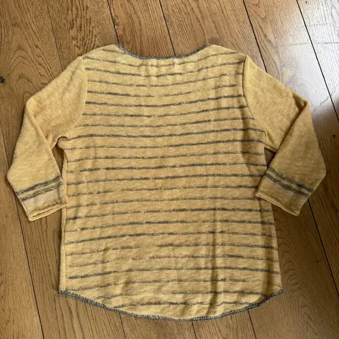 Cotton Country by Parkhurst Butter Yellow Let it Bee Sweater SZ M Country Casual Size M