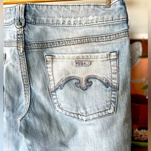 Silver Jeans Vintage Y2K Western Glove Works Low Rise Flare Leg Jeans Size 28