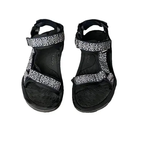Teva Women’s Sport Sandals Black Patterned Strap Size 7 | Outdoor Hiking Water