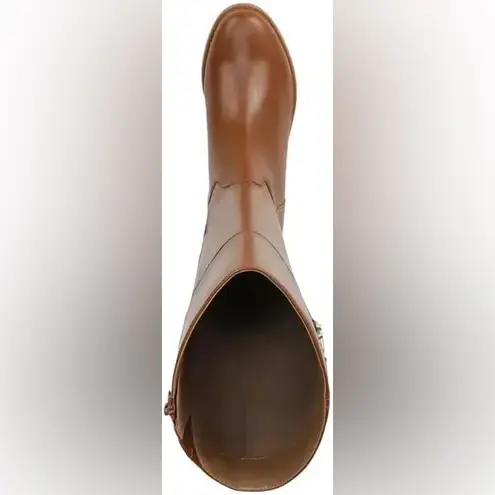 Giani Bernini Tan Over the Knee Boots with Smooth Leather and Rounded Toe