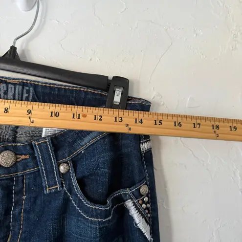 Cruel Girl Bianca Jeans Dark Wash Embellished Pockets Bootcut Western Women's 7R