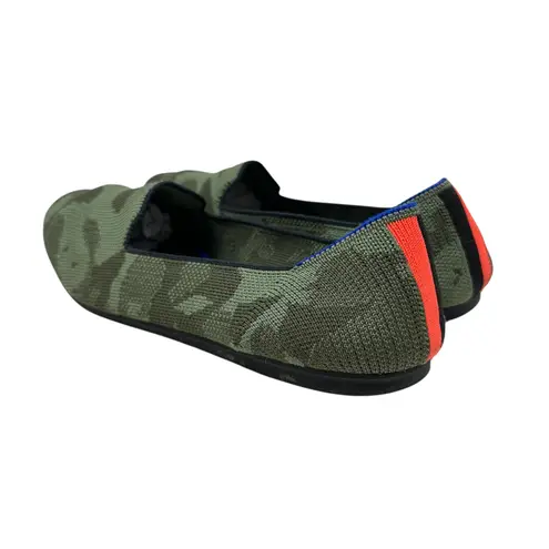 Rothy's The Loafer Flats Knit Camouflage Print Green Size 7.5