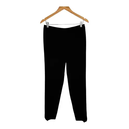 St. John Black Pants Straight Leg Dress Slacks Trousers Slits Spring 2010 Size 6