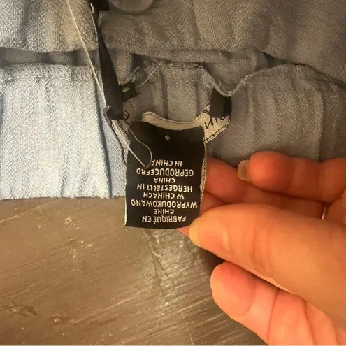 Sincerely Jules Blue Lightweight Wide Leg High Waist Palazzo Trousers Large