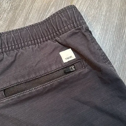 Vuori ripstop black cotton hiking shorts size small