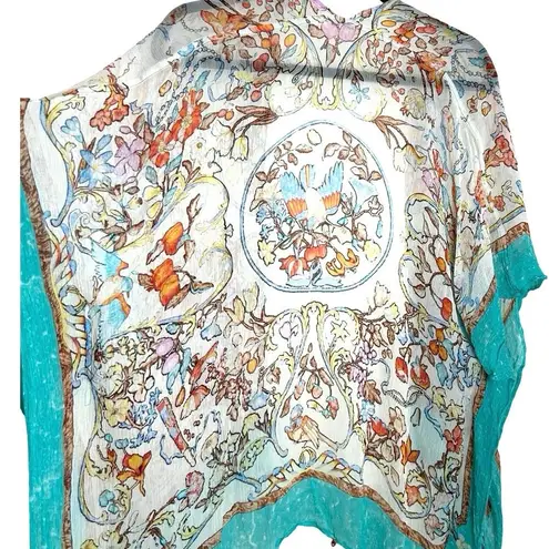 Soft Surroundings Women’s Eloise Floral Open Front Kimono Size S/M