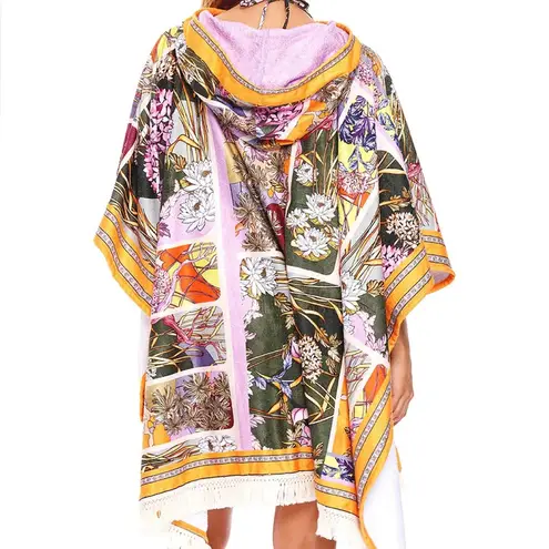 Agua Bendita Delahila Suki Poncho Towel Caftan NWT Size U, One Size Fits All