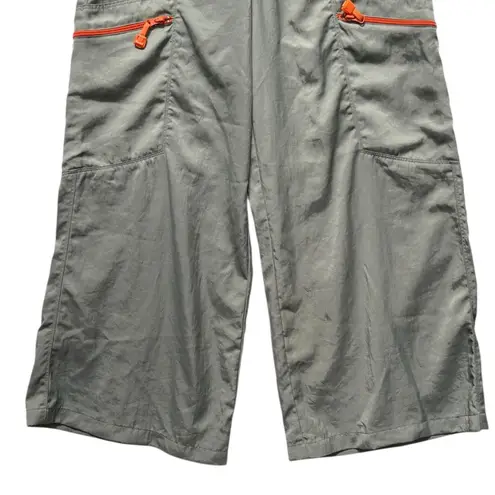 Vintage Kikwear Y2k Wide Leg Parachute Pants Size 28 Gray