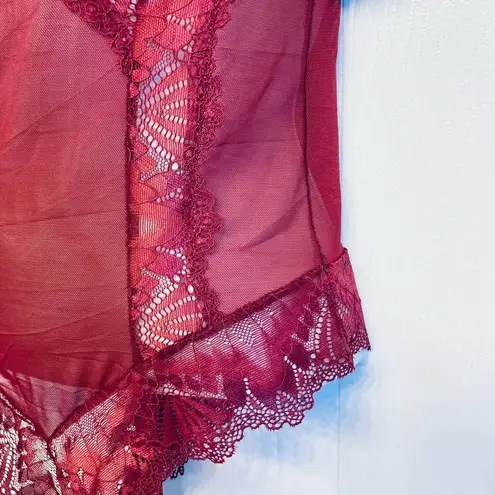 Frederick's of Hollywood FREDERICK'S OF HOLLYWOOD x MEGAN FOX LEIA SCALLOPED LACE TEDDY BODYSUIT Small