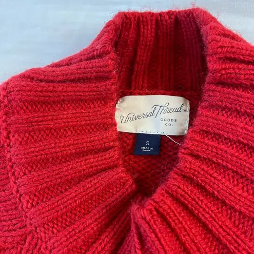 Universal Threads Universal Thread Women's Small Red Knit Mock Neck Sweater