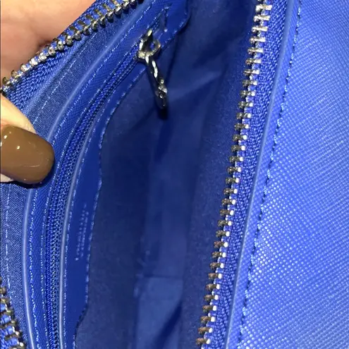 Valentino Royal Blue Studded Crossbody Bag with Silver Details