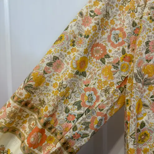 Elan Cream Relaxed Tie Front Tunic