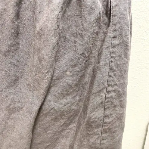 COSTUME NATIONAL 100% Linen Wrap Tie Skirt Minimalist Classic size Medium Gray