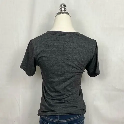 Charlie Hustle KC Heart Tee Shirt Dark Grey Kansas City Slim Fit T-Shirt Sz XS