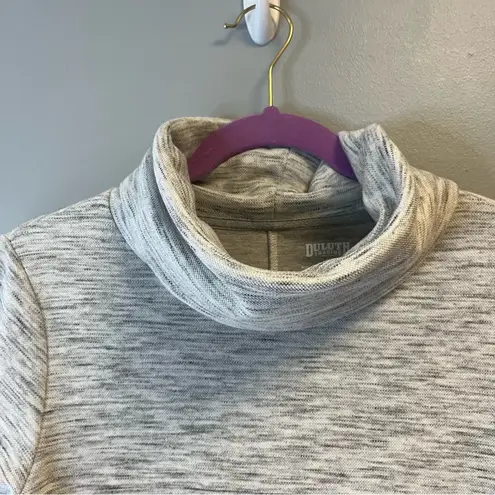Duluth Trading Co Tunic Gray Deux More Double Knit Cowlneck Tunic Sz XS EUC