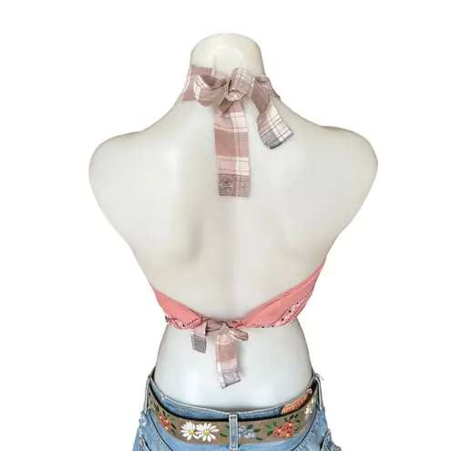 Bandana Halter Top Cropped One Size Festival Western Dusty Pink CheekyMontana